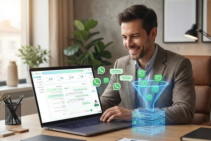 בעלת עסק עובדת עם מערכת קליקי